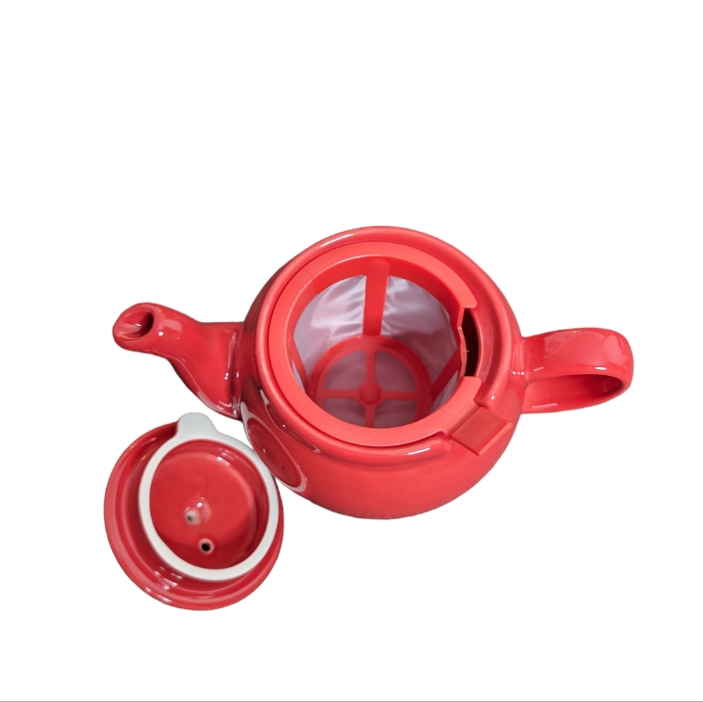 The Republic of Tea Scarlett Cha I'tsford Teapot with Lid and Infuser New In Box - Picture 14 of 15